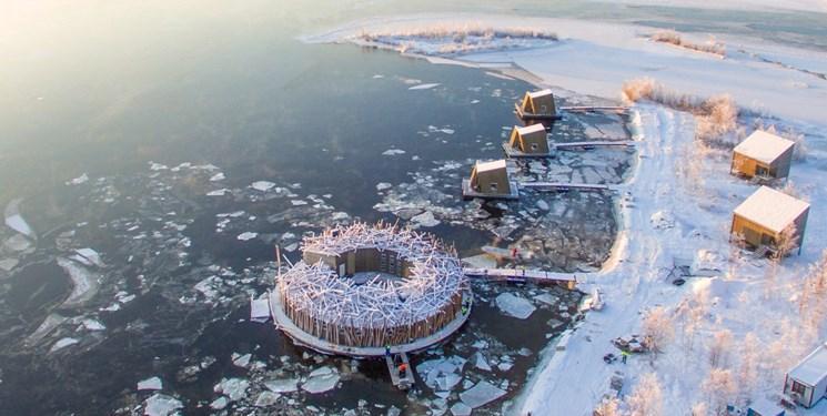 سوئدی ها هتل شناور یخی ساختند