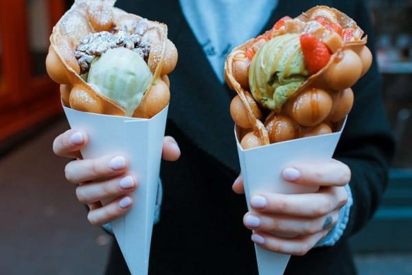 سفر به آمریکا: وافل تخم مرغ با بستنی در خیابان های نیویورک