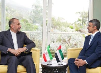 ملاقات وزرای خارجه ایران و امارات در حاشیه نشست بریکس